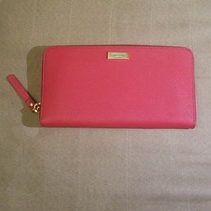 Kate Spade Newbury Lane Red Leather Wallet